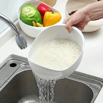 1pc Multi-Functional Kitchen Washing Basket Basin